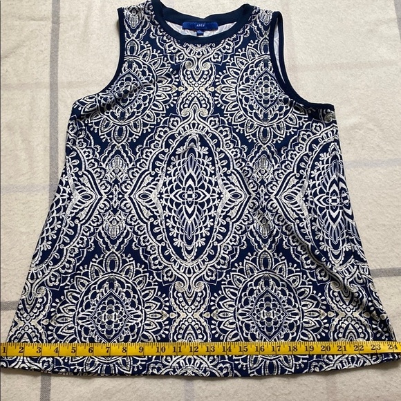 APT 9 Sleeveless Print Top Women's Size Petite Large - Picture 8 of 11
